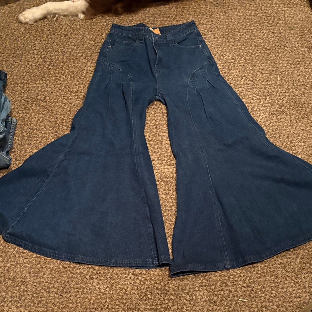 27x34 BiBi Dark Blue Flare Jeans